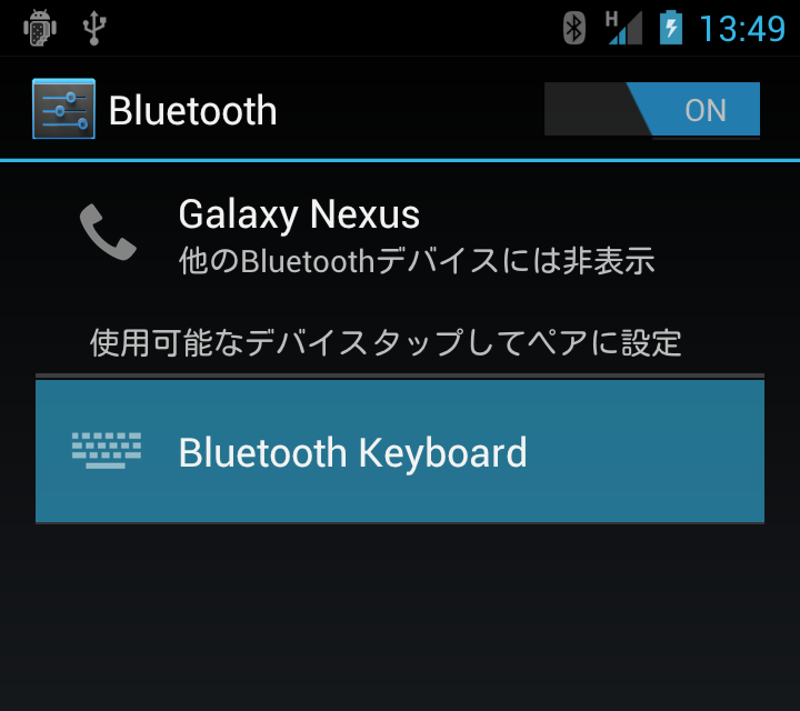 Bluetooth KeyboardɃ^b`