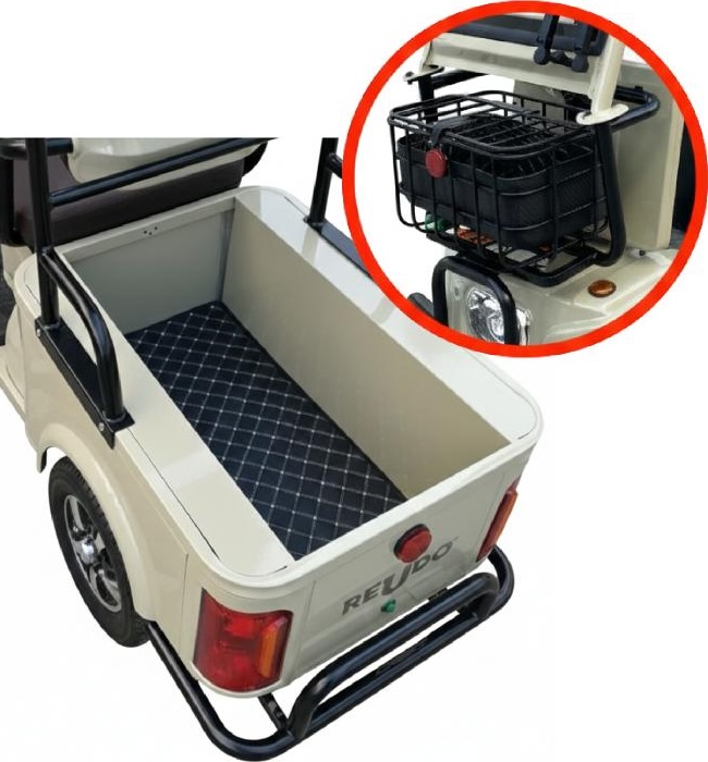 RE004の荷台と前カゴ